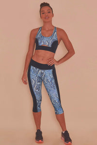 wolf & whistle snake print sports bra