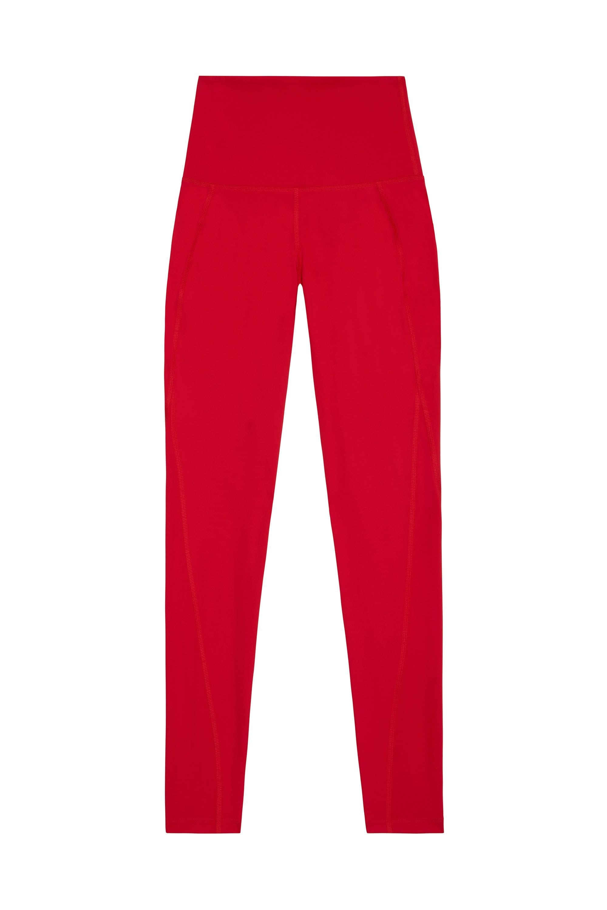 Red eco friendly plus size leggings