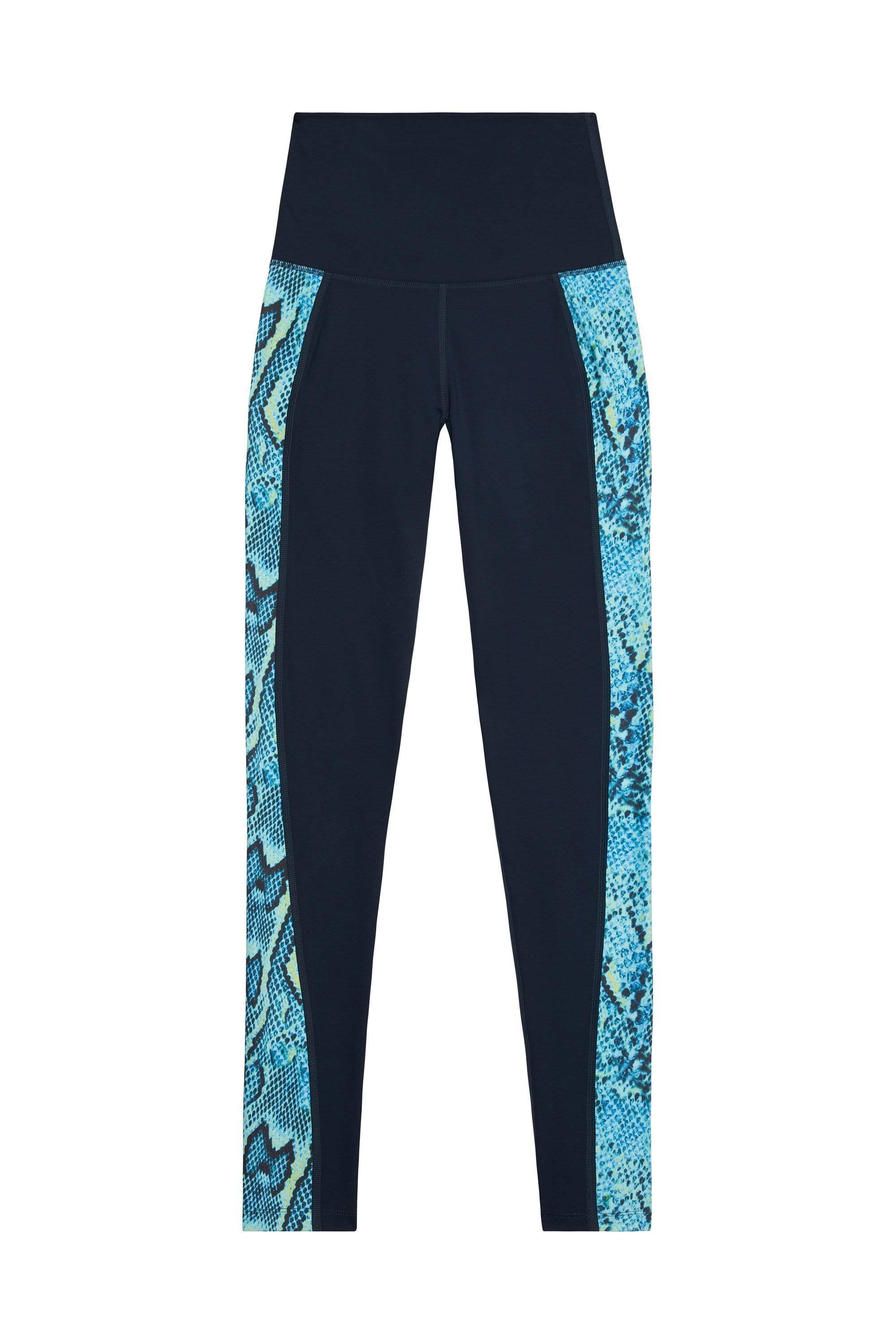 Blue snake print gym set