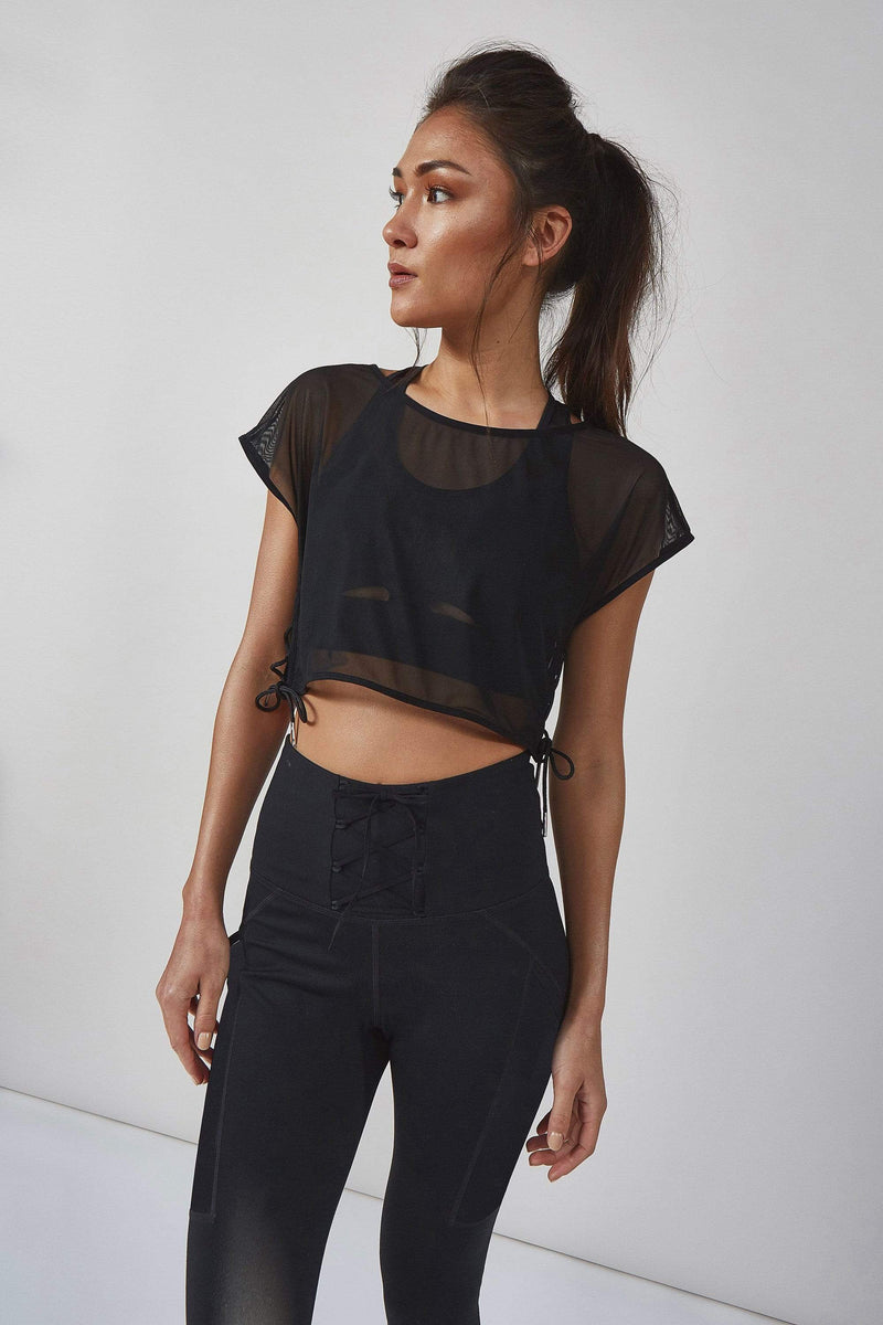 Black Mesh Sports top