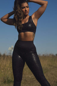 Wet look activewear