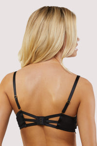 Maisie Black Lace Trim Balcony Bra