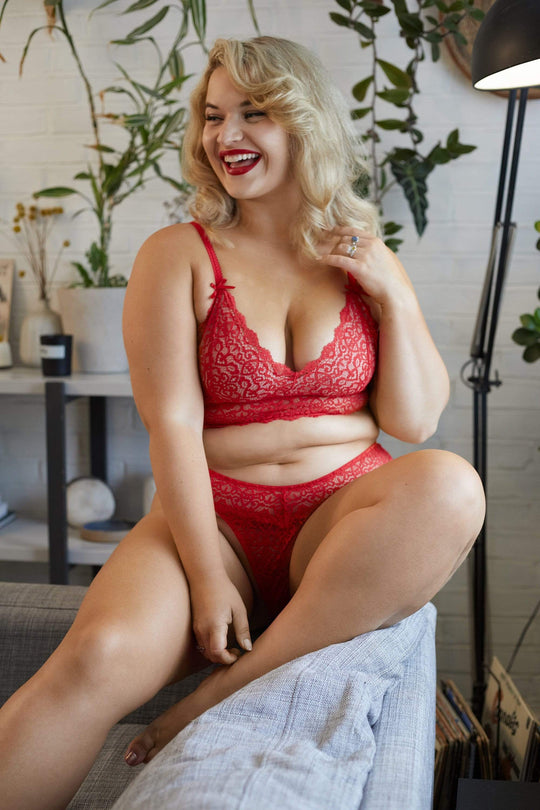 Ariana Red Everyday Lace Bralette