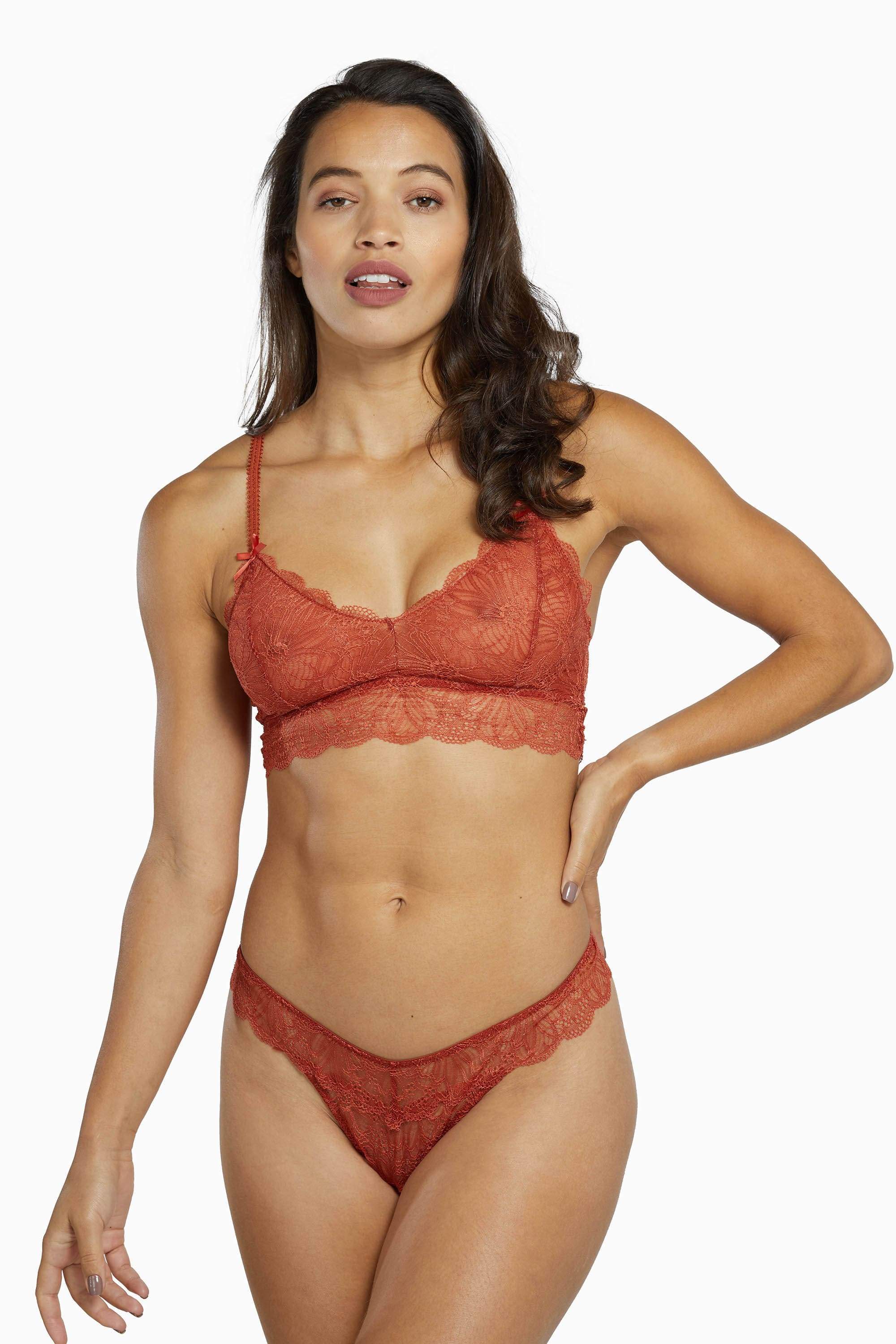 Ariana Intense Rust Everyday Lace Thong