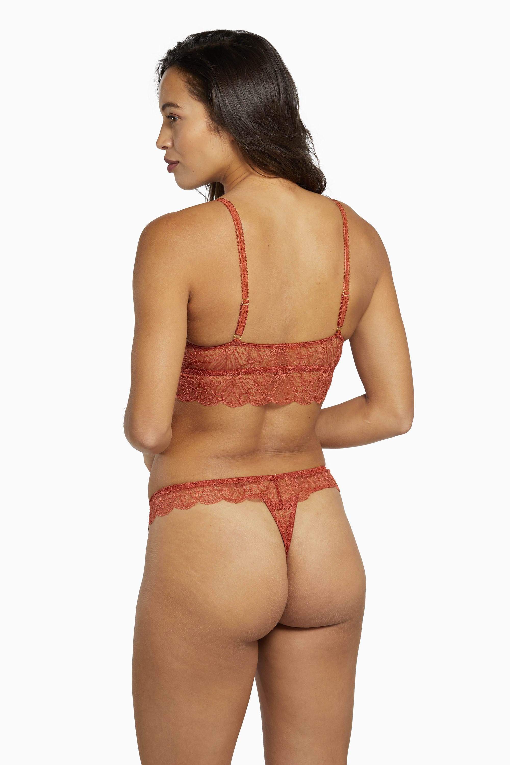 Ariana Intense Rust Everyday Lace Thong