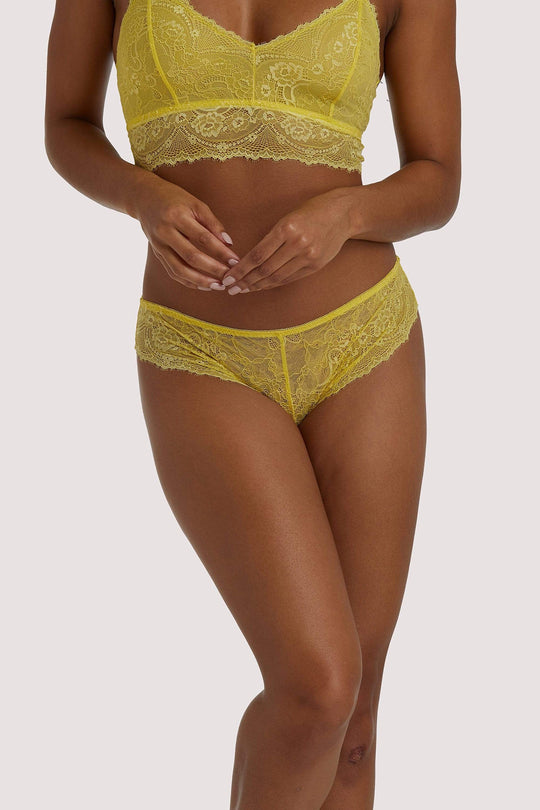 Ariana Yellow Everyday Lace Brief