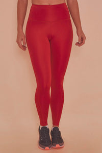 Wolf & Whistle High Waist Leggings Red