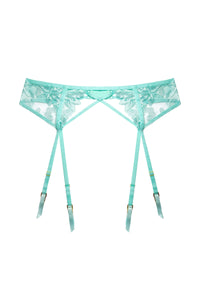 Eva Blue Graphic Embroidery Suspender
