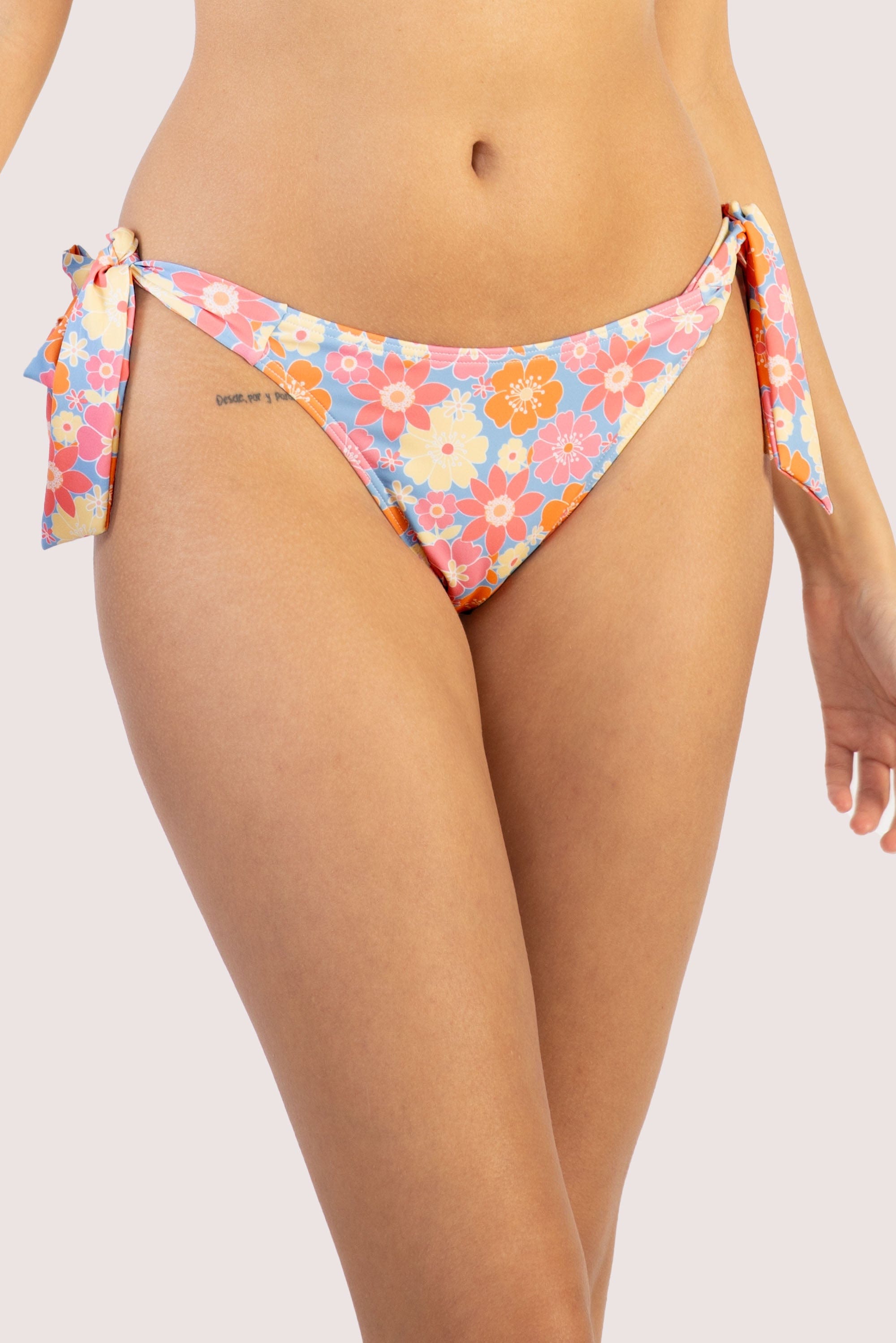 Floral Tie Side Bikini Bottom
