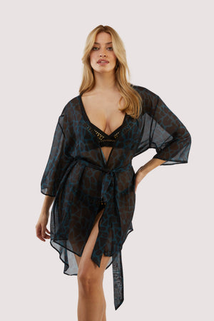 giraffe beach kimono