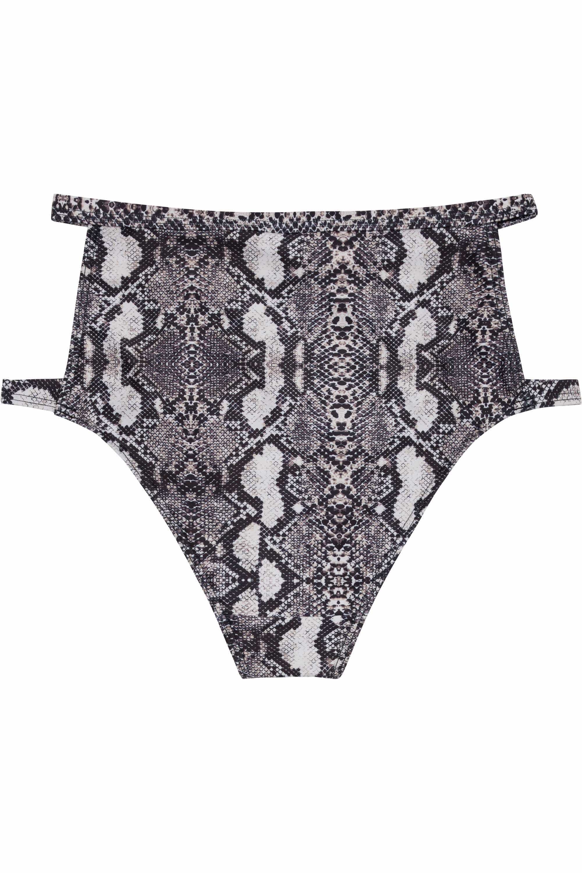 Eco Snakeskin chain high waist brief