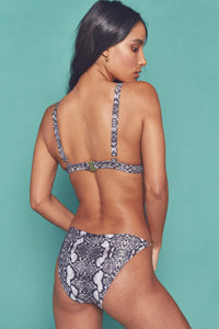 Eco Snakeskin chain triangle top