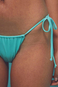 High shine tie side brief mint