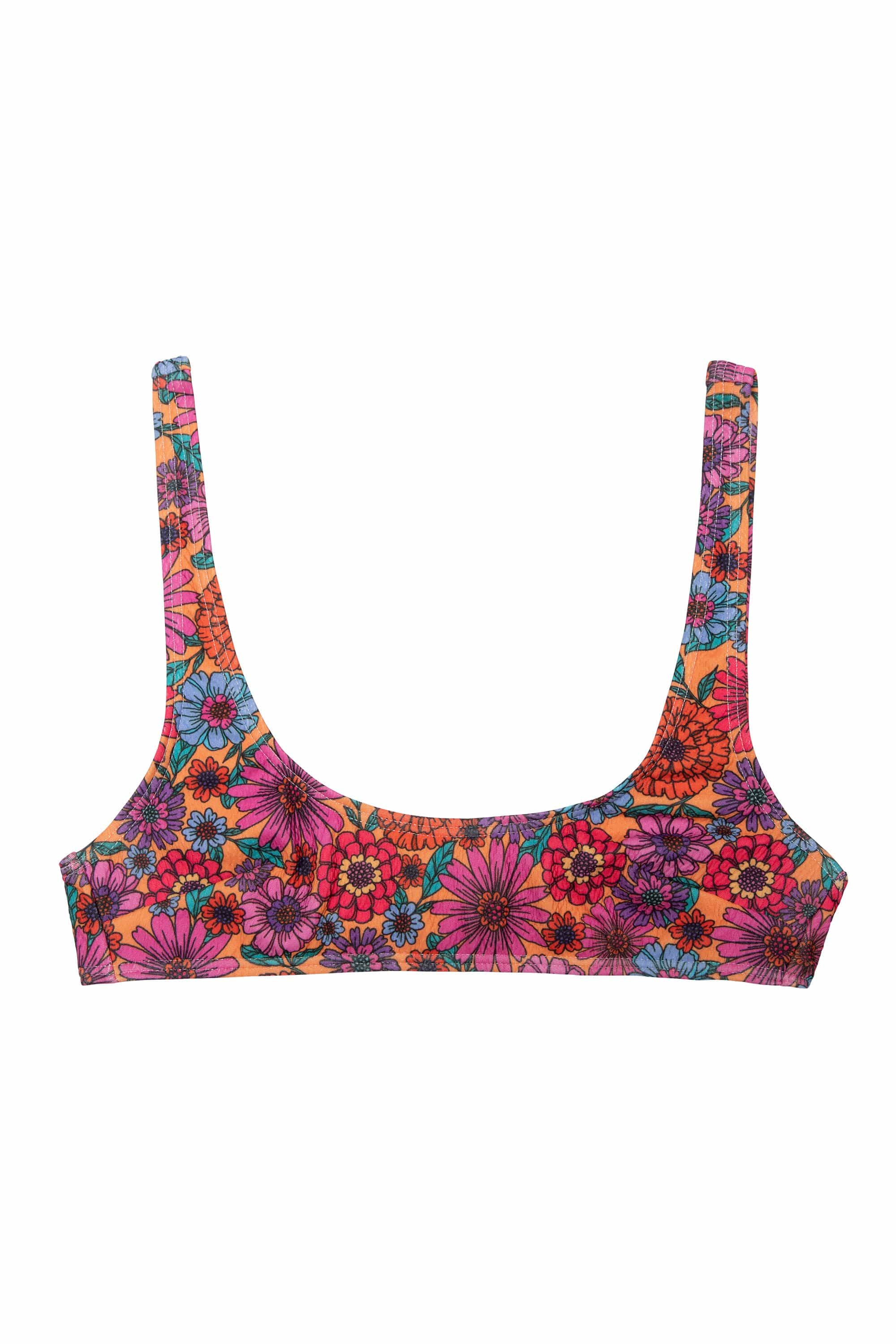 Scarlett Floral Crop Bikini Top