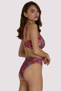 Scarlett Floral Fuller Bust Crop Bikini Top