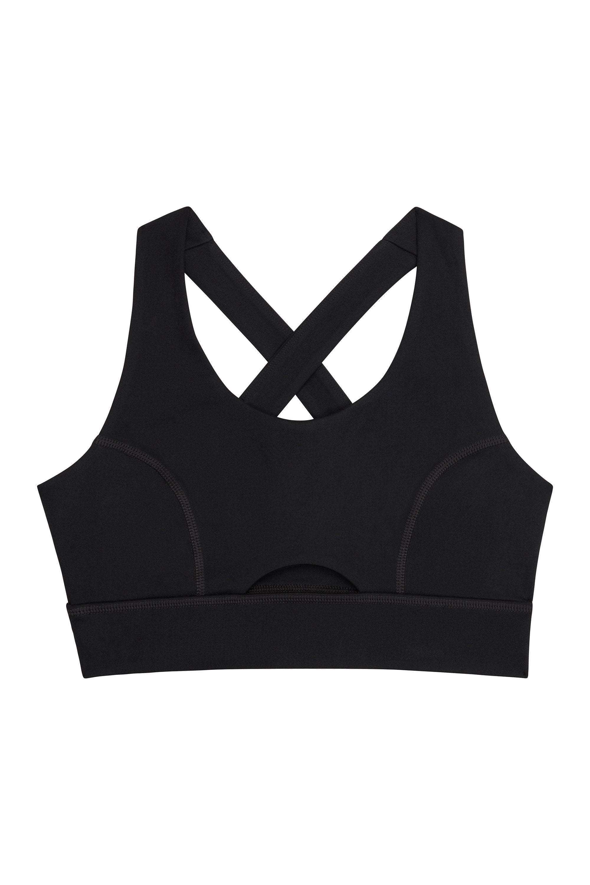 Wolf & Whistle Cross Back Bra Black